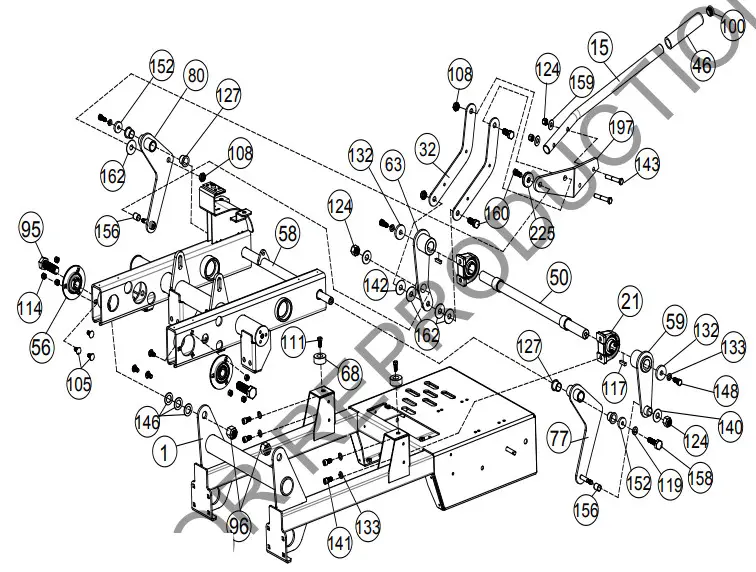BILLY GOAT AE1300H Hydro Aerator - DRAWING ENGINE 5