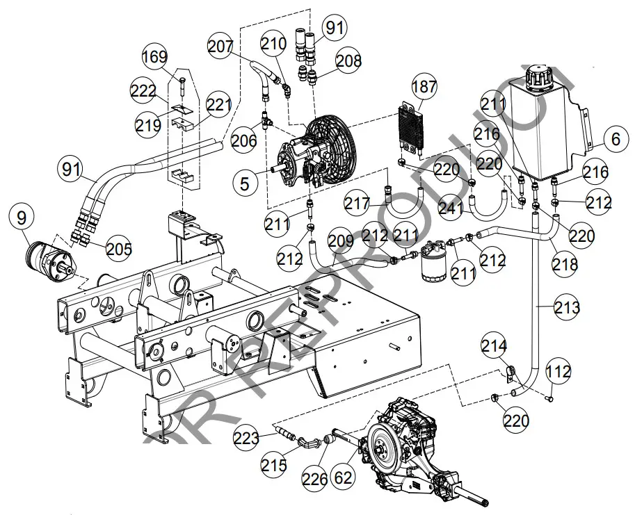 BILLY GOAT AE1300H Hydro Aerator - DRAWING ENGINE 6