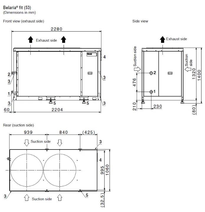 Hoval Belaria Fit 53 Air to Water Heat Pump