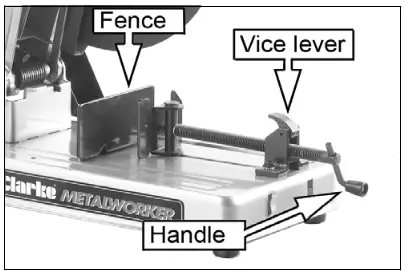 Clarke CCO14D 355MM Abrasive Cut-Off Saw - 3