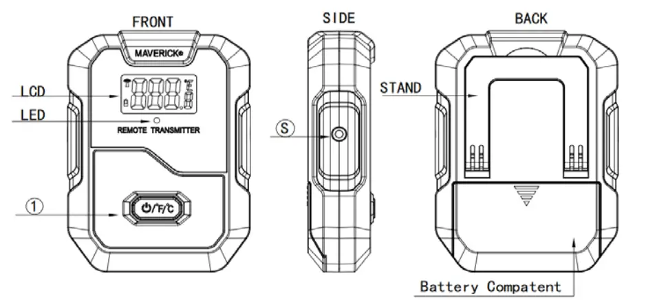 Shenzhen Ecare Electronics HD-322 Professional Remote Cooking Thermometer - Fig 2