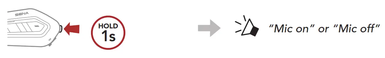 SENA SRL EXT Motorcycle MESH and Bluetooth Communication System- button14