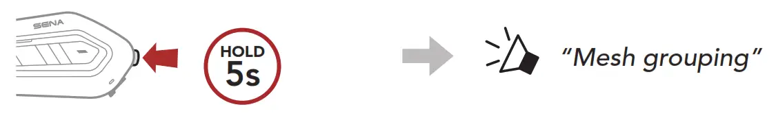 SENA SRL EXT Motorcycle MESH and Bluetooth Communication System- button8