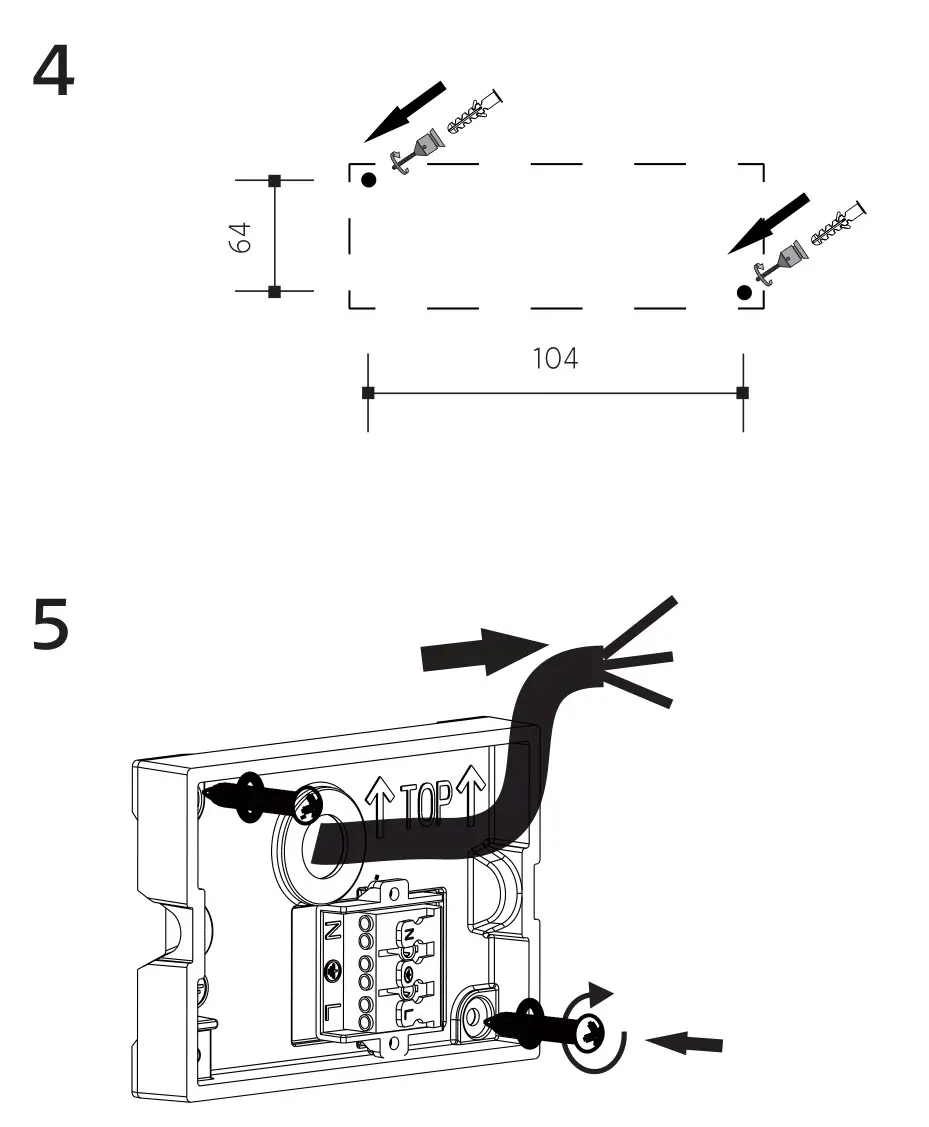 panlux PN42300005 NATURA N LED Wall Garden Lamp - Figure 4,5