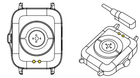 BAUHN Smart Watch with Sleep Tracking User Guide - Connect the charging cable to a USB charging adaptor