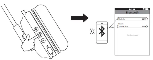 TZS 22BF08 Stereo Wireless Headset-9