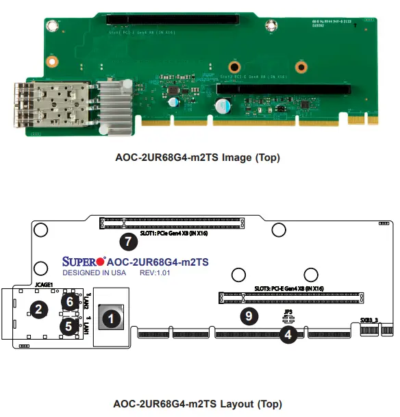 SUPERMICRO AOC-2UR68G4-M2TS Ultra Riser Card-fig3