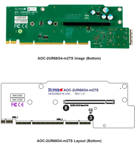 SUPERMICRO AOC-2UR68G4-M2TS Ultra Riser Card-fig4