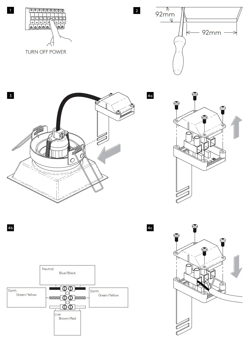 astro 124900 Series Minima Square Adjustable Matt White - FLAMMABLE 3