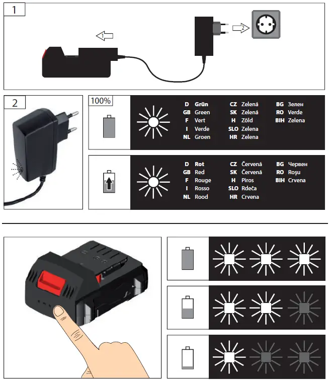 Gude 95790 Powerful Lithium-ion Battery 1