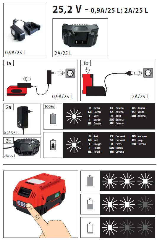 Gude 95790 Powerful Lithium-ion Battery 2