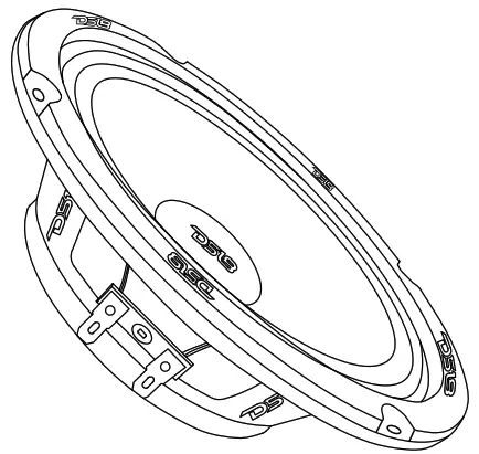 DS18 PRO-NS6 6.5 Inch Shallow Neodymium Mid-Range Loudspeaker 300 Watts 4-Ohm