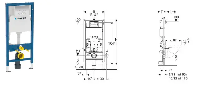 GEBERIT 111060001 Duofix Element