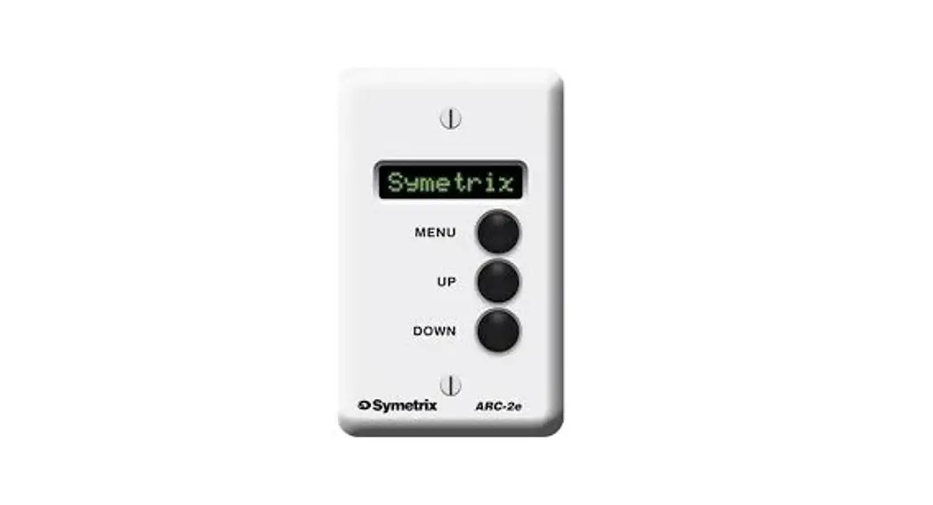 Symetrix Arc-pse Wall Remote Controller User Guide