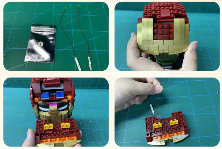 GAME OF BRICKS 76165 Light Kit for Iron Man Helmet -