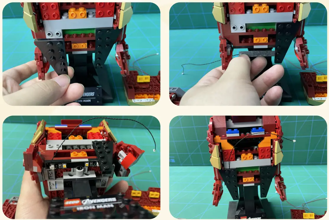 GAME OF BRICKS 76165 Light Kit for Iron Man Helmet - 3