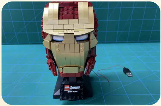 GAME OF BRICKS 76165 Light Kit for Iron Man Helmet - 5