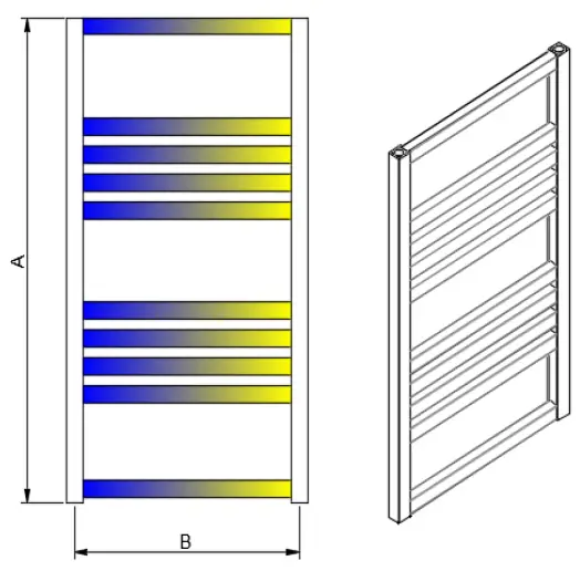 heater-shop -BLC1535Z-Bolca-Bronze-Towel-Rail-fig-1