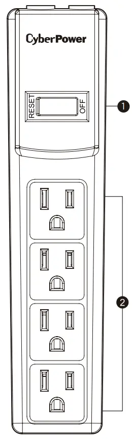 CSB404 4-Outlet Surge Protector