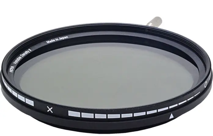 HOYA Variable Density II Adjustable Filter with an ND Range