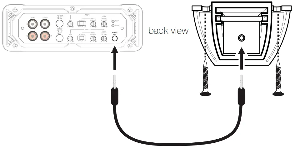 CXARC Remote Bass Installation