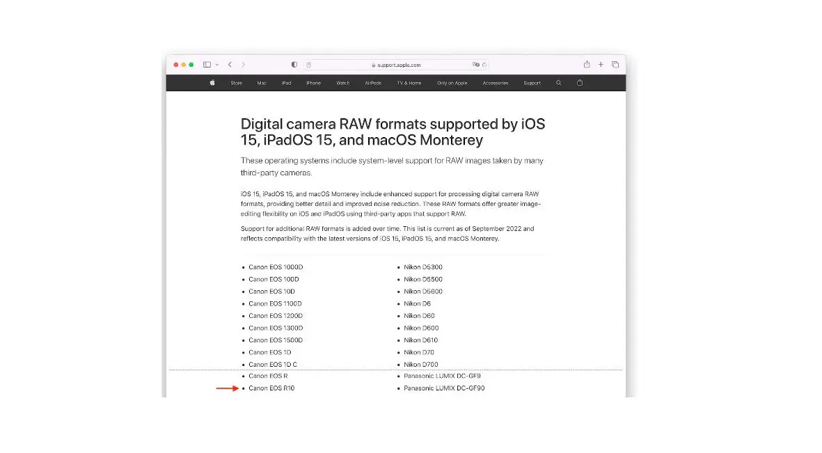 Digital Camera Raw Formats Supported By Ios 14, Ipados 14, And Macos Big Sur Digital Camera Raw Formats Supported By Ios 14, Ipados 14, And Macos Big Sur