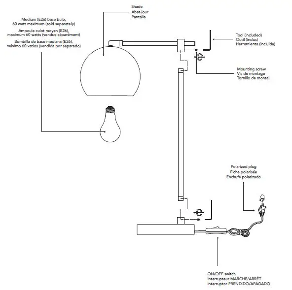 globe-Charlotte-18-Inch-Matte-Black-Table-Lamp-FIG-1