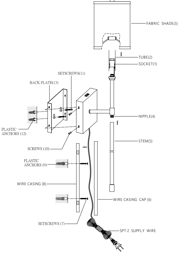 SAVOY HOUSE M90069BNB 1 Light Wall Sconce