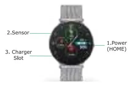 TECHMADE SN81 TM-KOSMOS-METS Smartwatch User Manual - Touch screen action