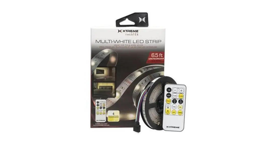 Xtreme Xlb7-1023 Multi-white Led Light Strip Remote Control User Manual