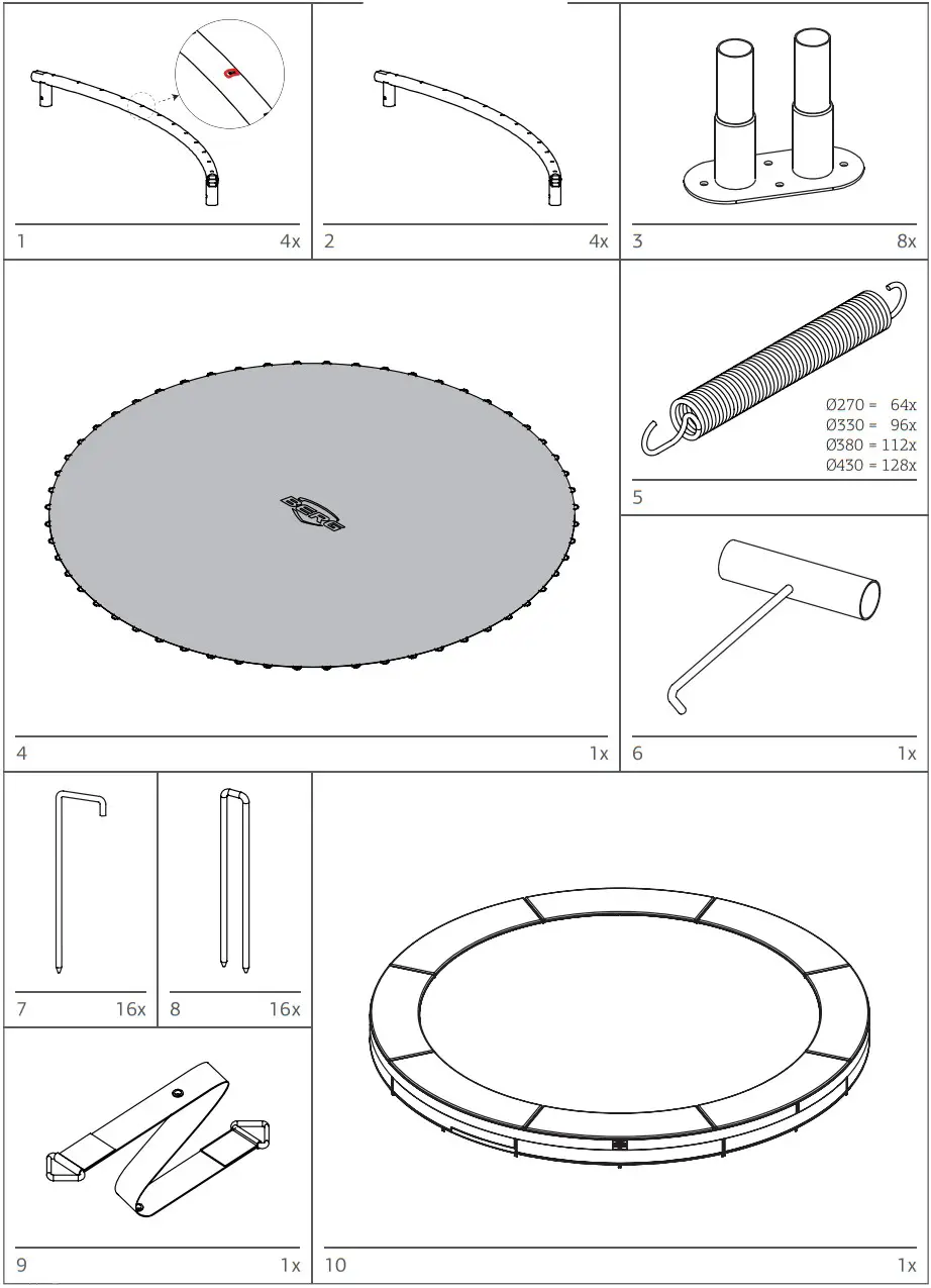 BERG Champion InGround Trampoline - FIGURE 3