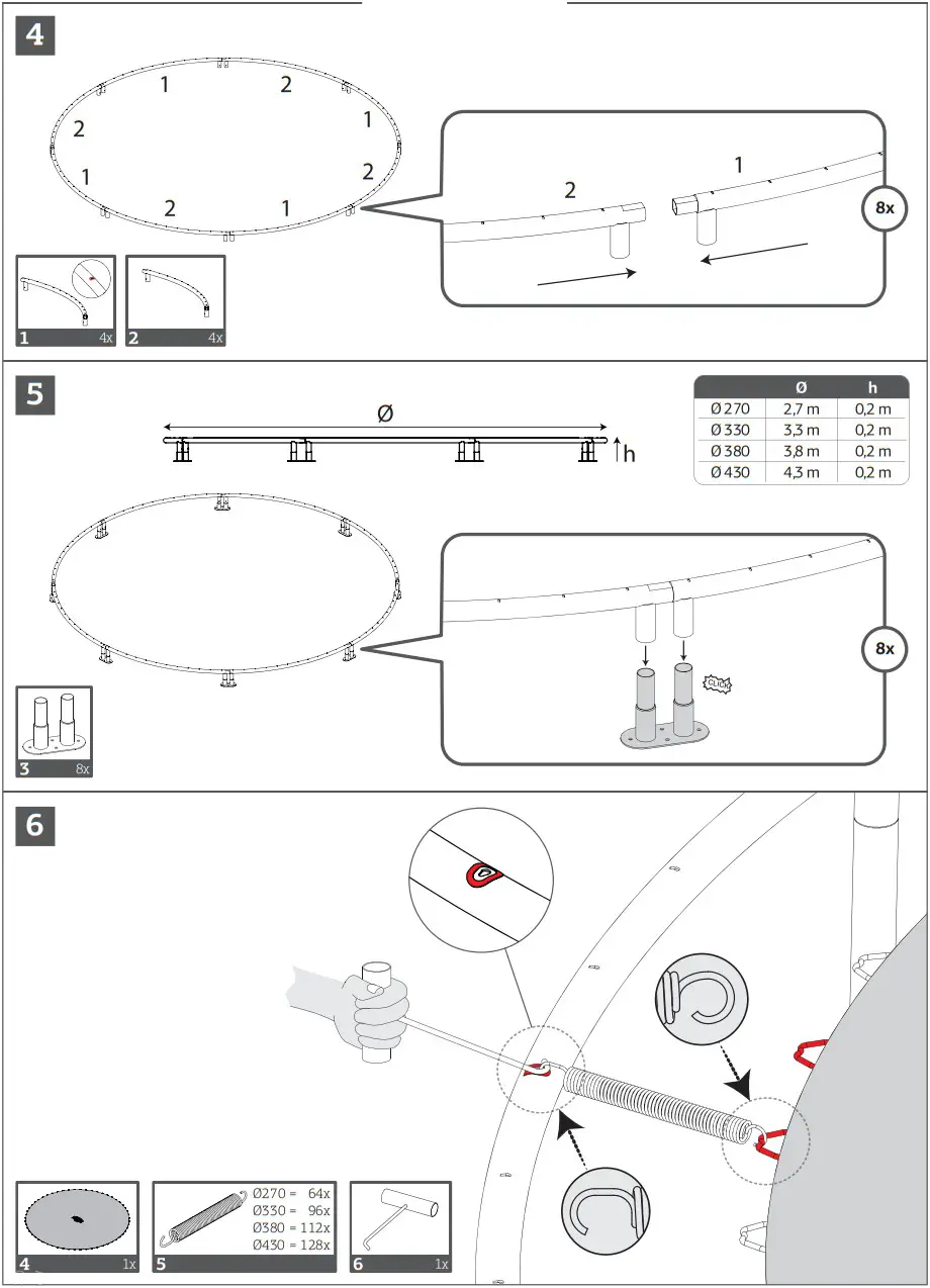 BERG Champion InGround Trampoline - FIGURE 5