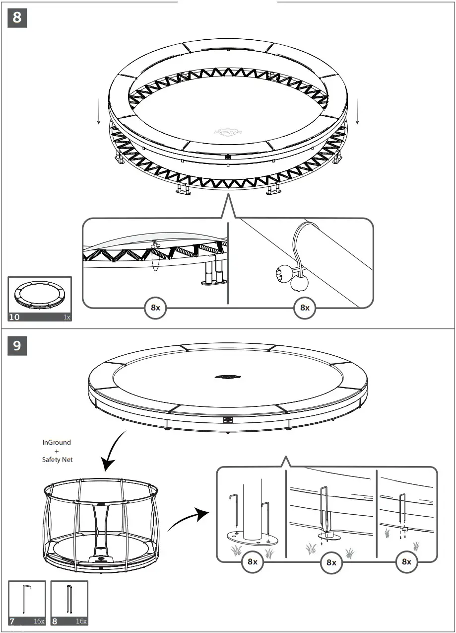 BERG Champion InGround Trampoline - FIGURE 7