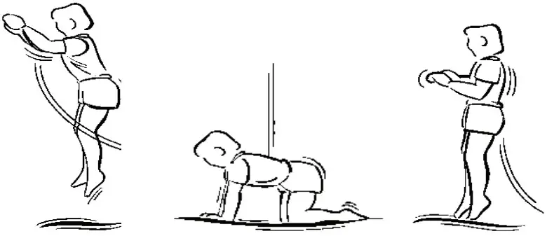 BERG Champion InGround Trampoline - Hands and knees bounce