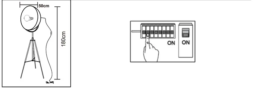 QAZQA 93584 Magna FL 50 Black Gold Floor Lamp - overview 1