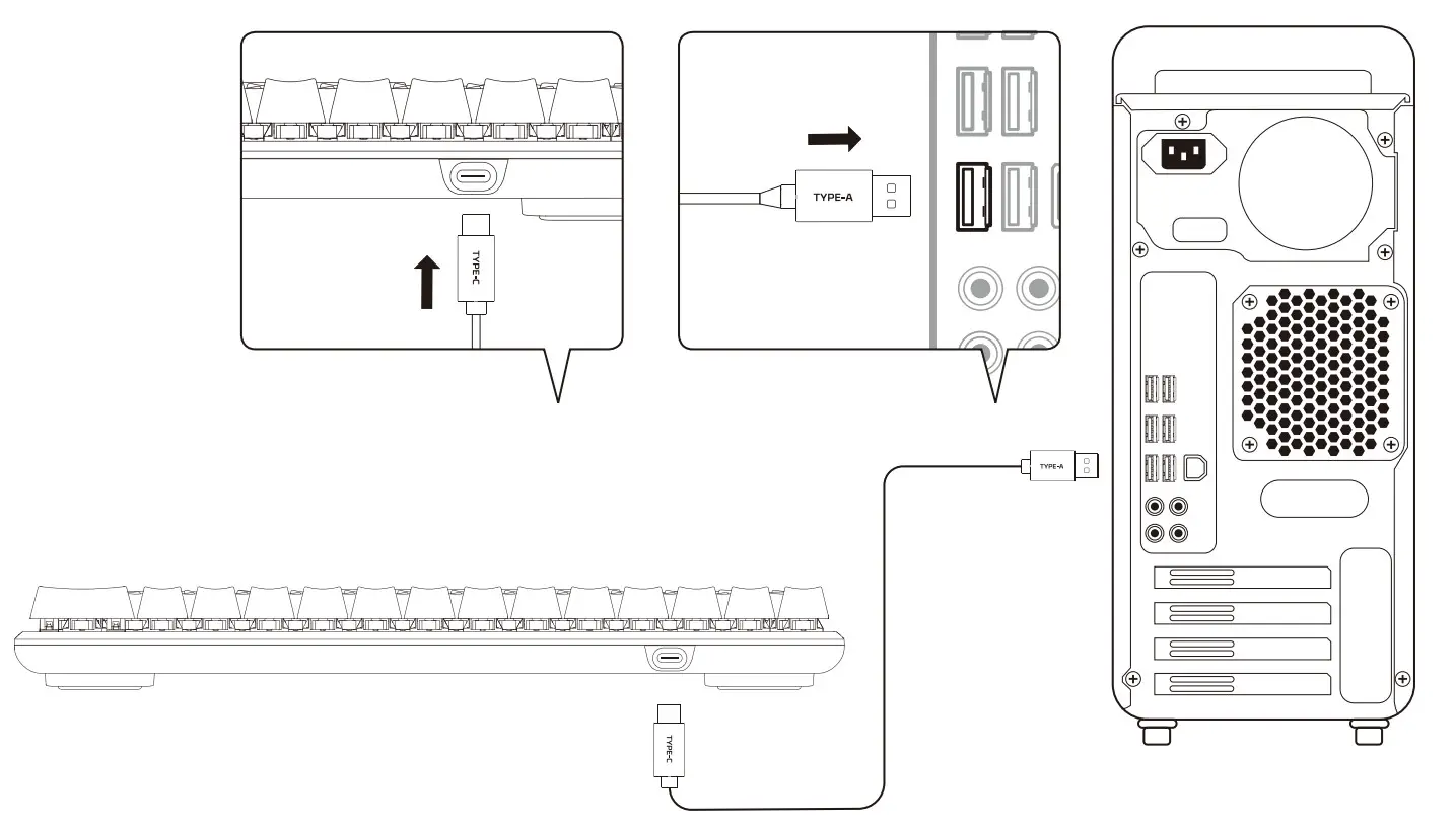 HyperX Alloy Origins 60 Mechanical Gaming Keyboard - Installation