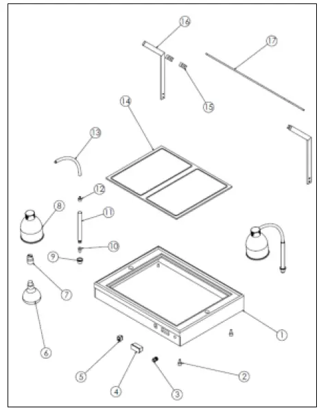 ggm-gastro-WPHE2-Heat-Retaining-Plate-with-2-Heat-Lamps-2