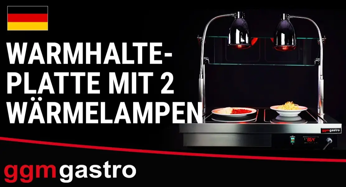 Ggm Gastro Wphe2 Heat Retaining Plate With 2 Heat Lamps User Manual