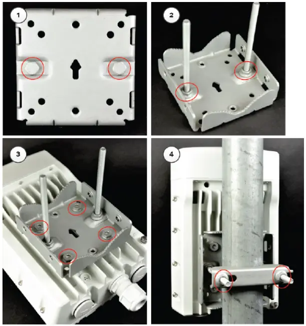Cambium Networks V5000 Pole Mount Bracket Distribution Unit - mount bracket