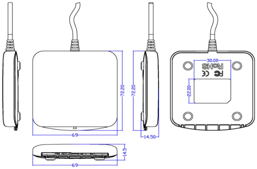 acs ACR39U U1 USB Smart Reader Writer - Figure 1