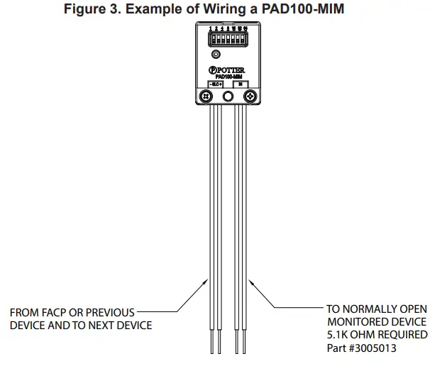 POTTER PAD100 MIM Micro Input Module-fig2