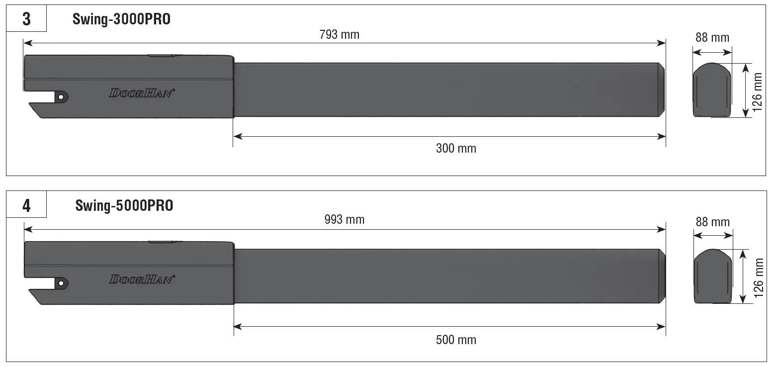 DOORHAN SWING-3000PRO Drive Kit 2