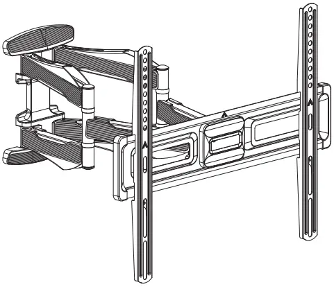 quantum QPA75 446 Full Motion TV Wall Mount
