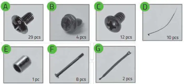 RAZER Tomahawk ATE Mid Tower Metal Gaming Case - Accessories Box