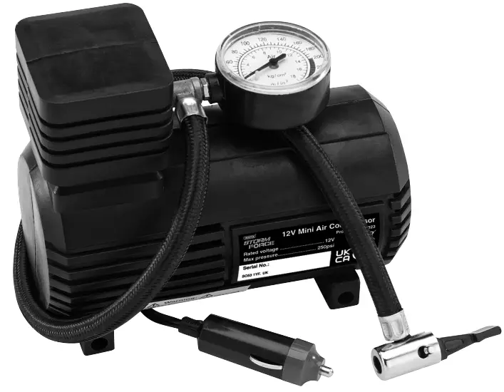DRAPER 81023 12V Mini Analogue Air Compressor -