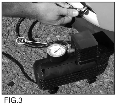 DRAPER 81023 12V Mini Analogue Air Compressor - fig 4