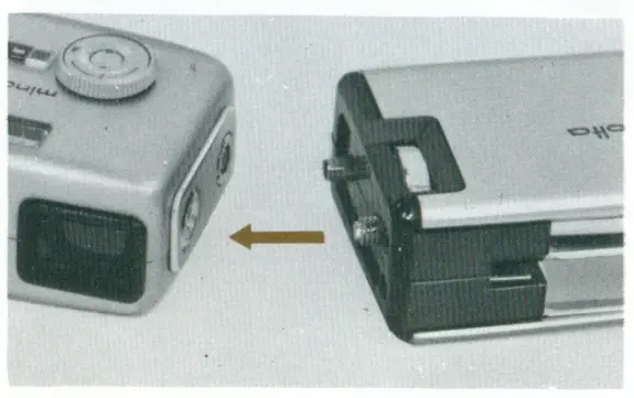 MINOLTA 16 MG-S Vintage Camera Lab - flashgun 2