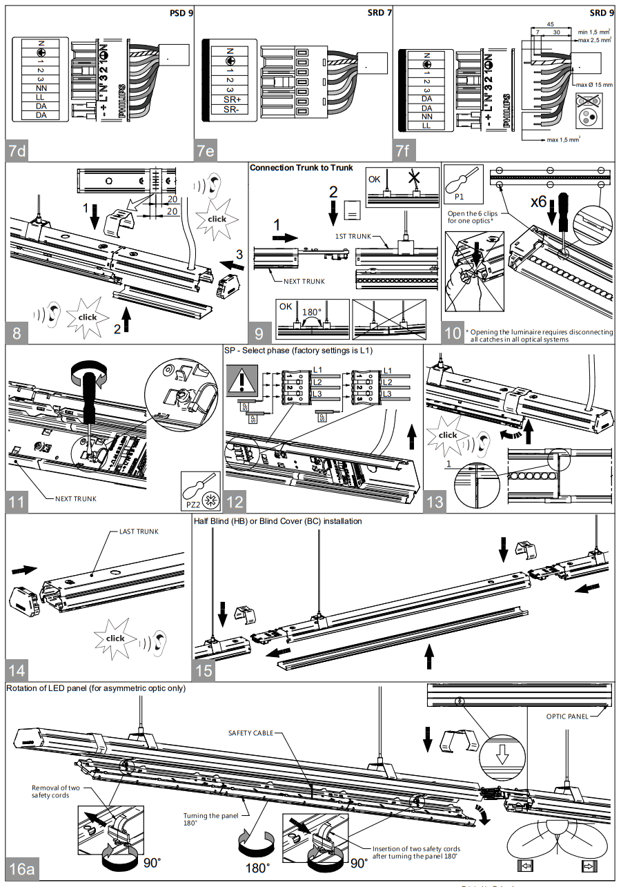 PHILIPS LL234X CoreLine Trunking Gen2 Ceiling Ligh - steps 2