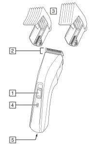 REMINGTON HC5150 Cord Cordless Hair Clipper - overview