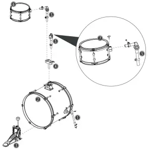thomann Millenium MPS1000 E Drum Set - Overview1